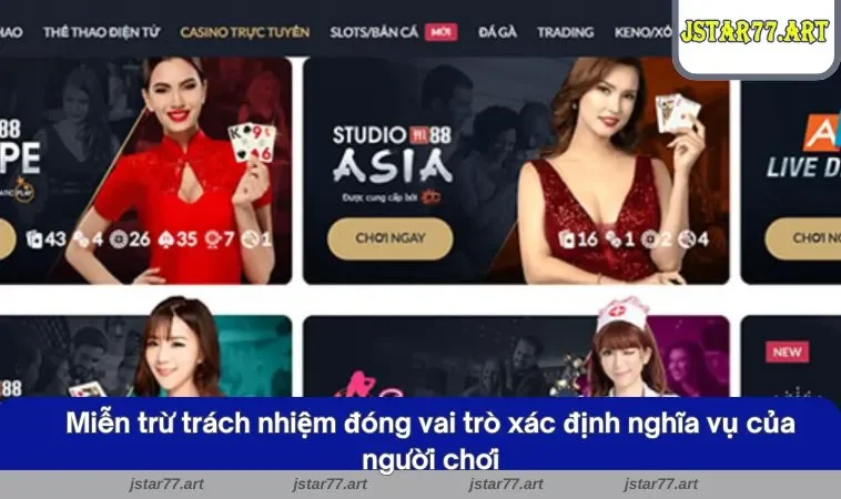 Miễn trừ trách nhiệm đóng vai trò xác định nghĩa vụ của người chơi